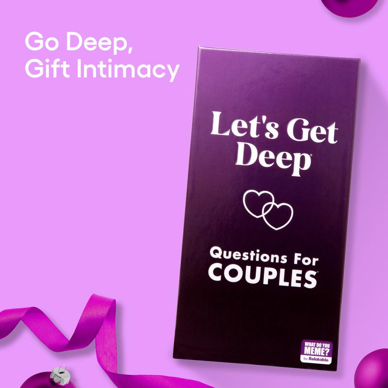 Let's Get Deep - Questions for Couples Intimate Date Night Card Game