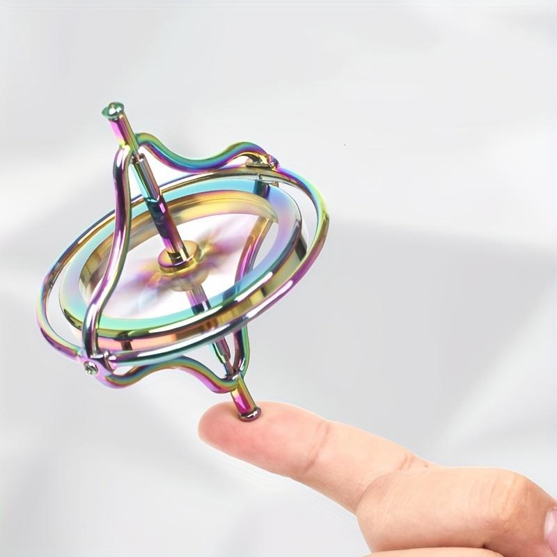 Second Generation Colorful Fingertip Spinner Zinc Alloy Anti gravity gyroscope Decompression Toy Fingertip Spinner Creative