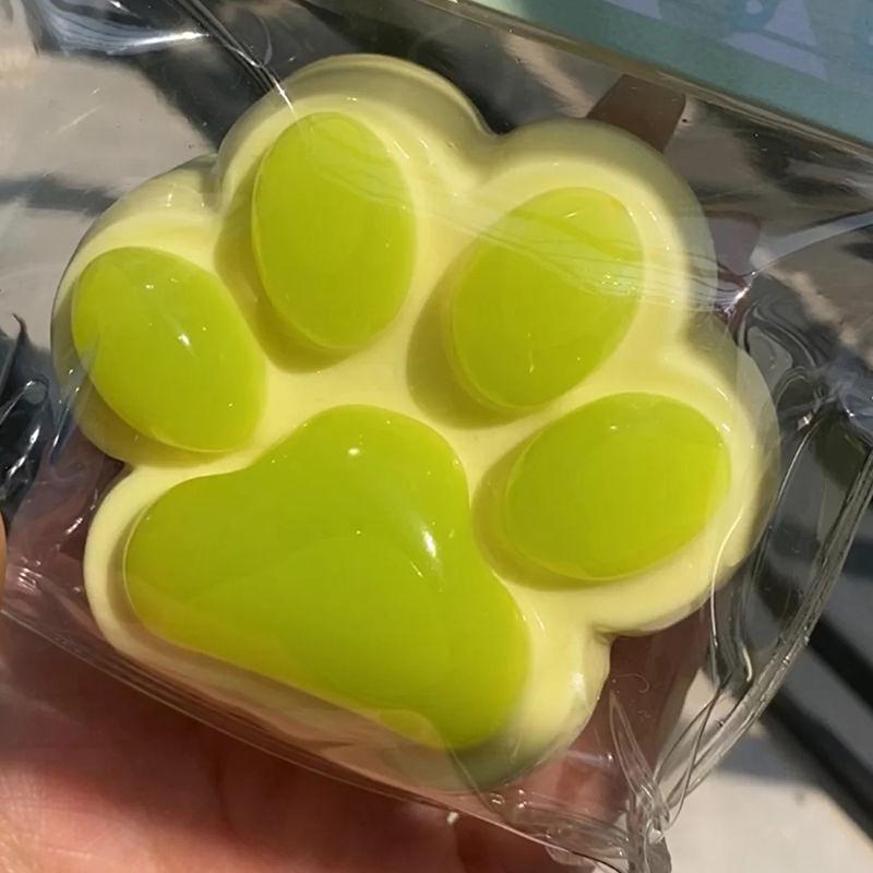 Soft Sticky Texture Silicone Green Grape Cat Paws Toys Slow Rebound Decompression Toy Reduce Stress Toys Gifts