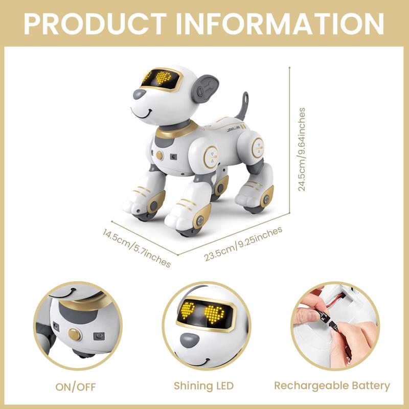 Stress relief toys, children's toys, 8-12 years old children's robot dogs, pet robot dogs, 12 years old boys and girls toys