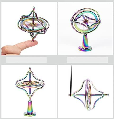 Second Generation Colorful Fingertip Spinner Zinc Alloy Anti gravity gyroscope Decompression Toy Fingertip Spinner Creative