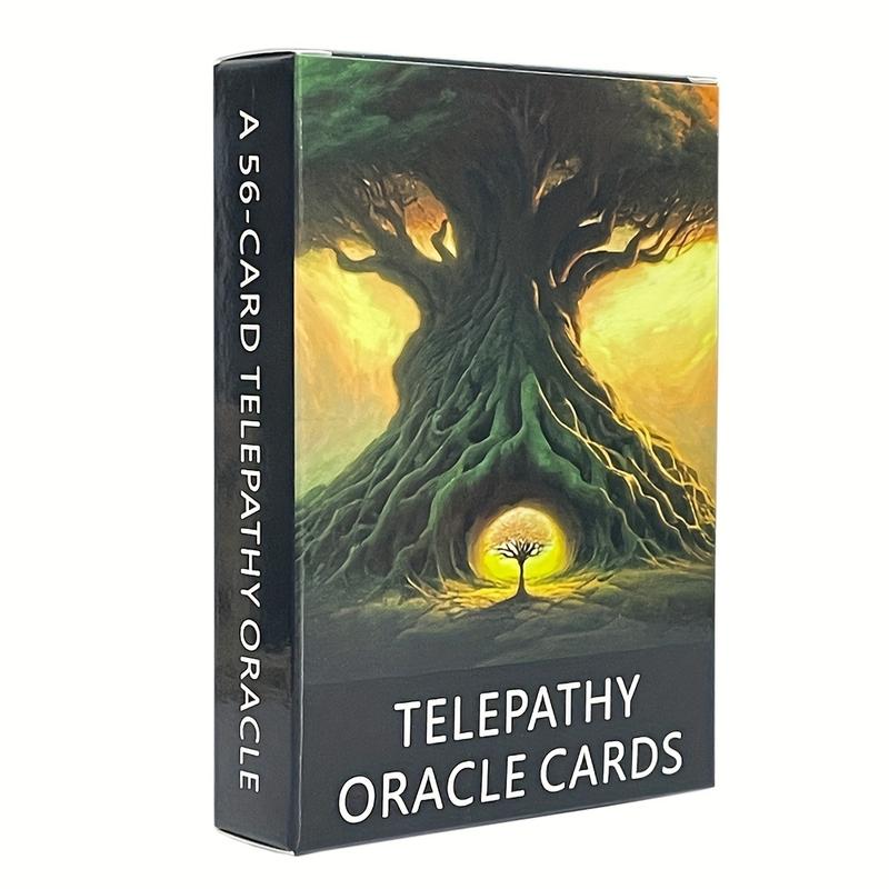 Telepathy Oracle Clarity Cards Prophecy Divination English Version Tarot Deck with Meaning on It Keywords Taro 56-cards