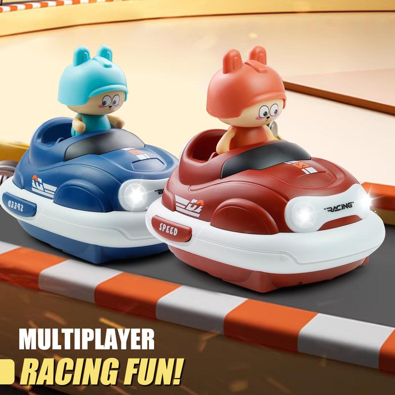 2-Pack RC Bumper Car Toy for Kids Fun & Exciting with Bounce after Collision