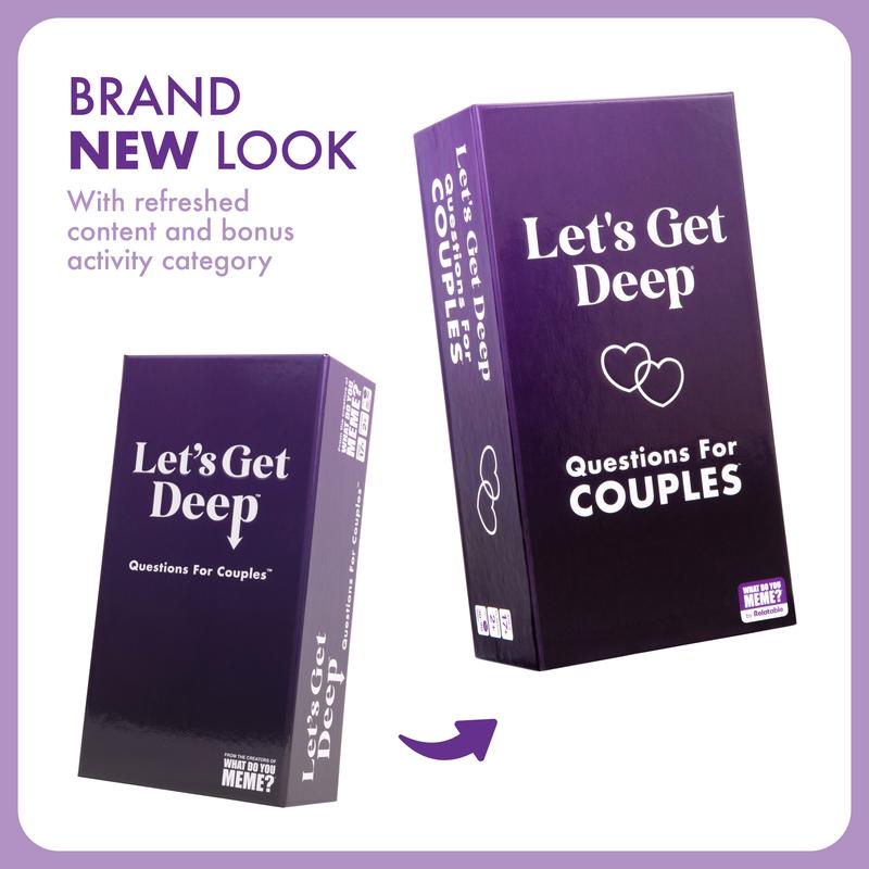 Let's Get Deep - Questions for Couples Intimate Date Night Card Game