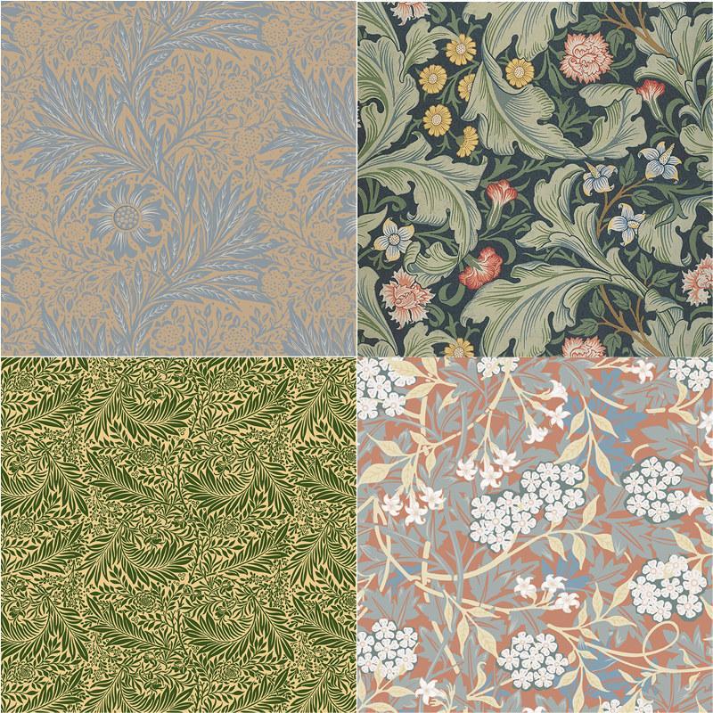 12pcs Retro Floral Pattern Material Paper, DIY Decorative Background Paper For Scrapbooking & Journal Making