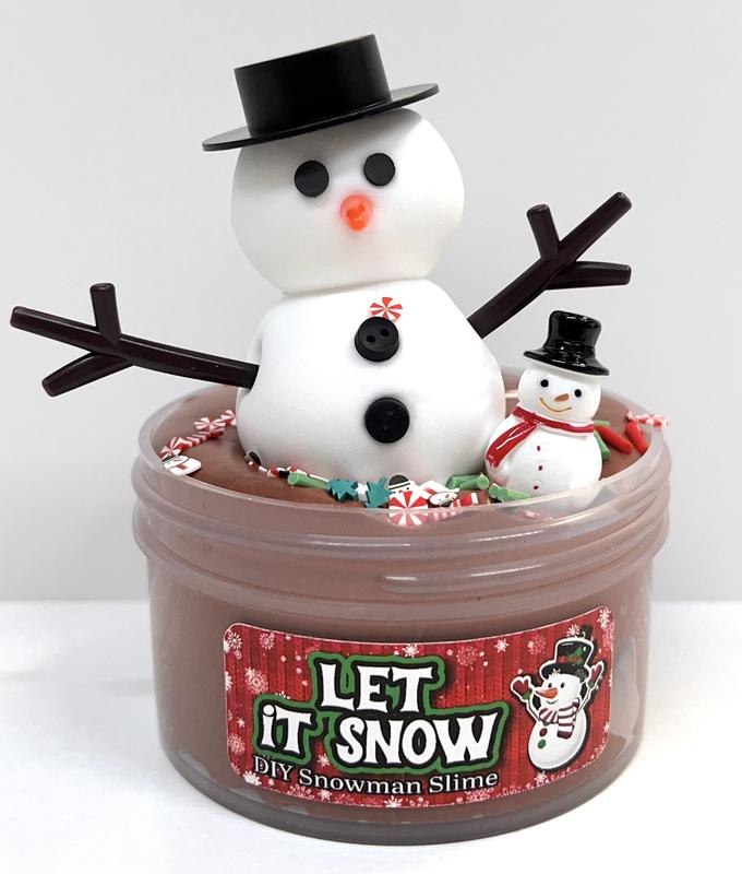 Let it Snow DIY Slime - Make your own Snowman!