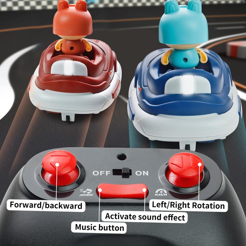 2-Pack RC Bumper Car Toy for Kids Fun & Exciting with Bounce after Collision