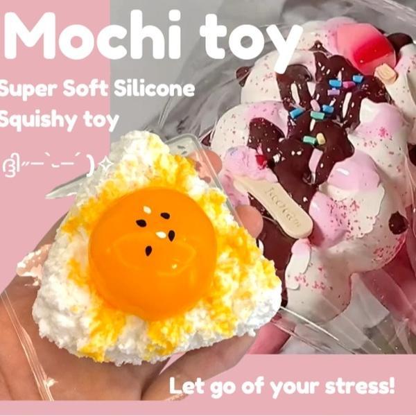 Mochi toy,Squishy Decompression toy,Safe for kids over three.Cream Decompression Toy for Stress Relief,Handmade