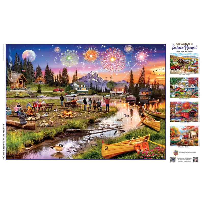 MasterPieces - Art Gallery - Fireworks on the Mountain 1000 Piece Jigsaw Puzzle