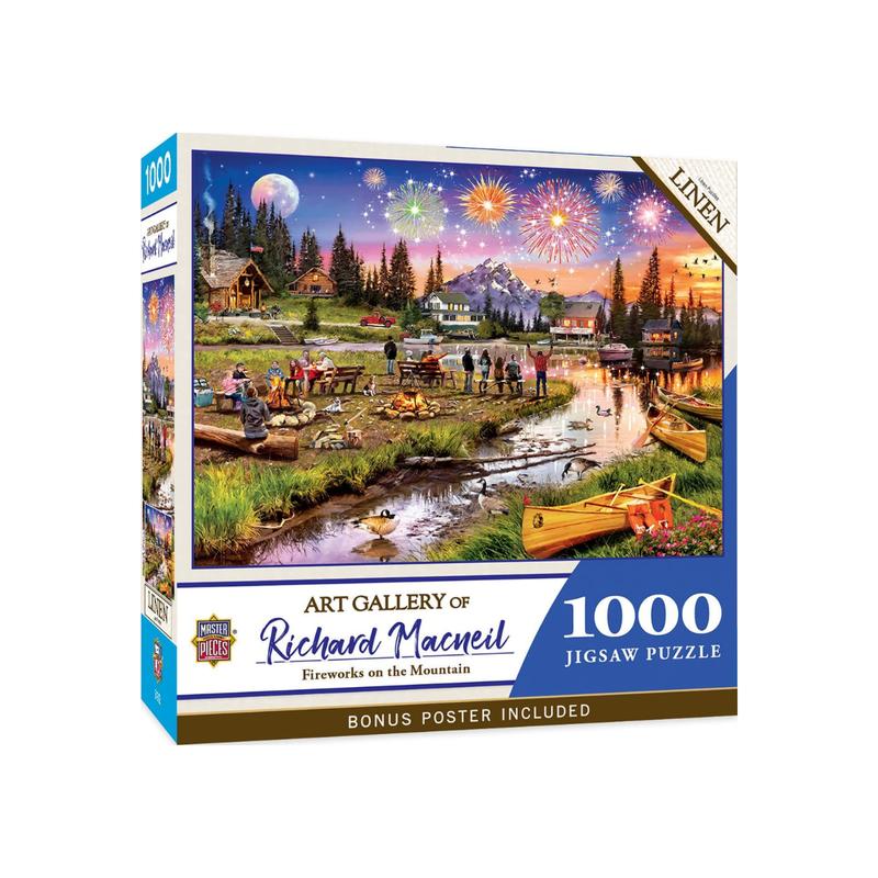 MasterPieces - Art Gallery - Fireworks on the Mountain 1000 Piece Jigsaw Puzzle