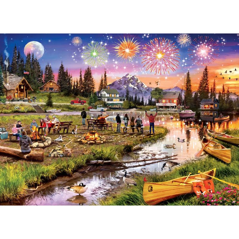 MasterPieces - Art Gallery - Fireworks on the Mountain 1000 Piece Jigsaw Puzzle