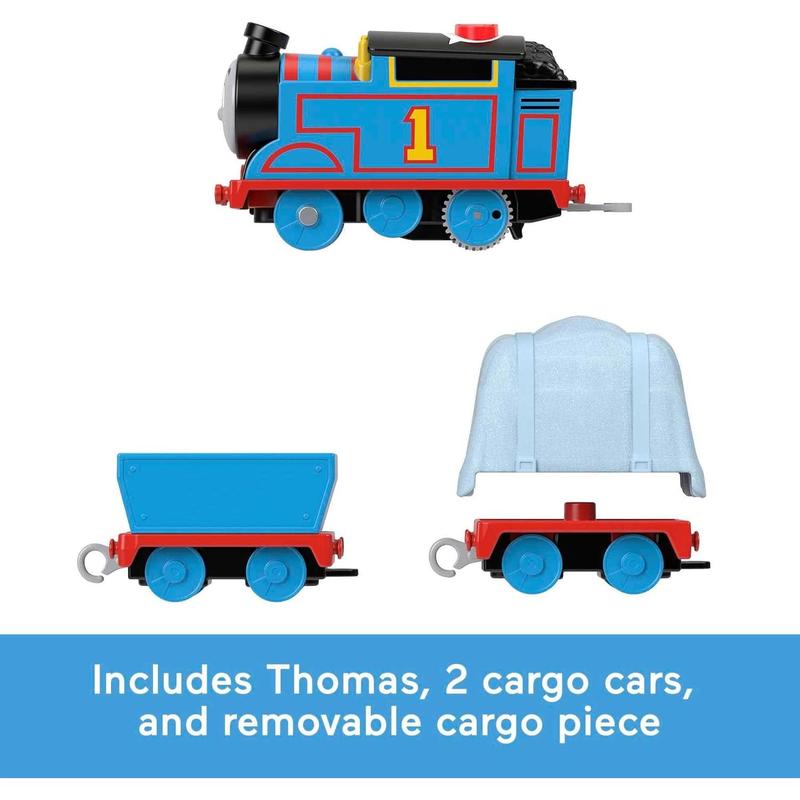 Motorized Toy Train Talking Thomas Engine with Sounds & Phrases Plus Cargo for Preschool Kids Ages 3+ Years-