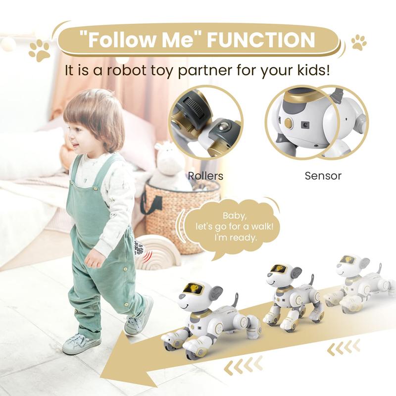 Stress relief toys, children's toys, 8-12 years old children's robot dogs, pet robot dogs, 12 years old boys and girls toys