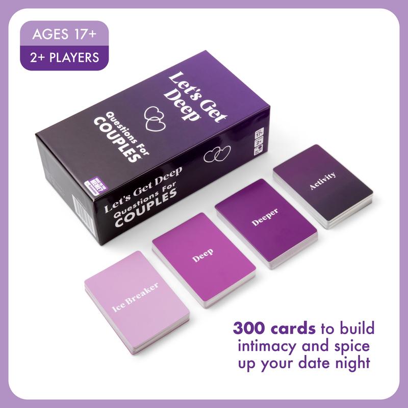 Let's Get Deep - Questions for Couples Intimate Date Night Card Game