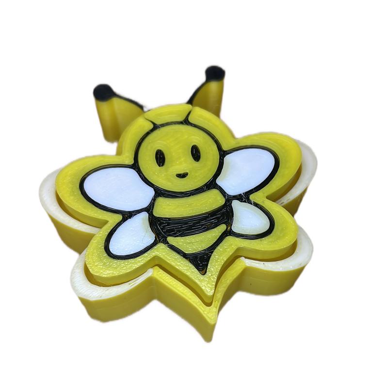 Articulated 3D Bee clicker , mechanical , decorate.