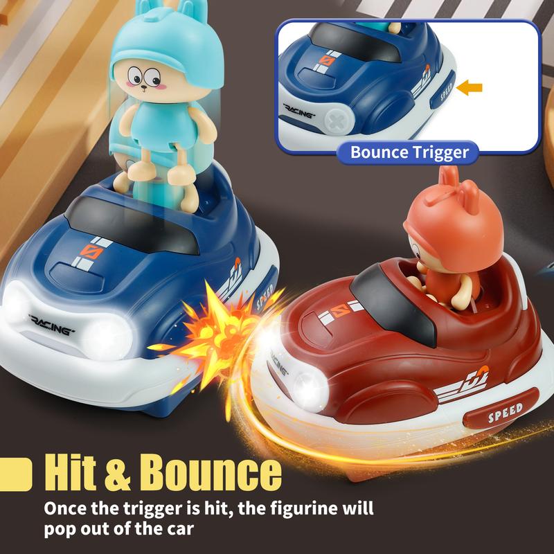 2-Pack RC Bumper Car Toy for Kids Fun & Exciting with Bounce after Collision