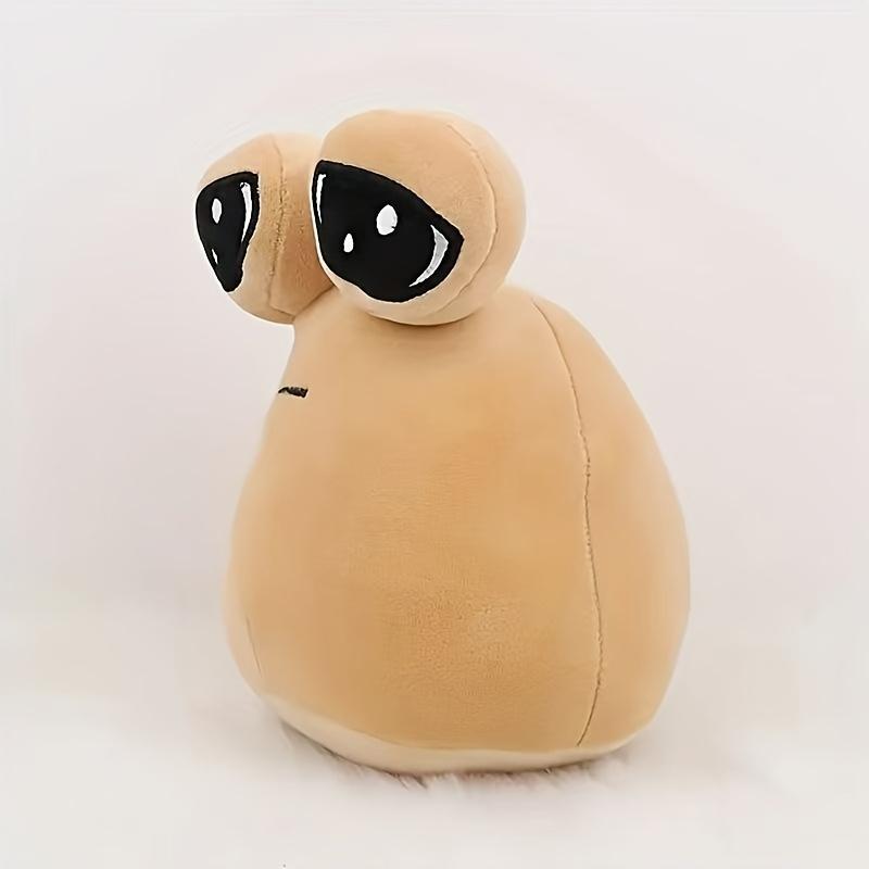 Cute big eye alien plush toy, fun stuffed toy cartoon game my pet alien pou peripheral plush doll soft toy, home decoration birthday gift holiday gift for family and friends