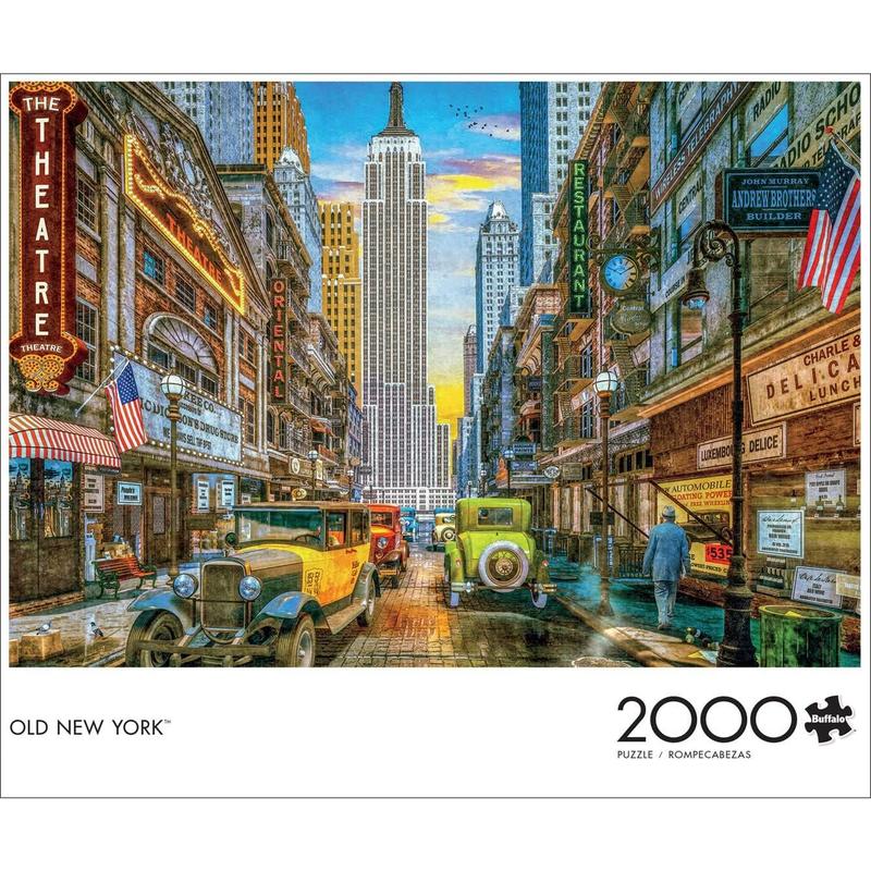 Old New York - 2000 Piece Jigsaw Puzzle for Adults Challenging Puzzle Perfect for Game Nights - 2000 Piece Finished Size is 38.50 x 26.50, Multicolor