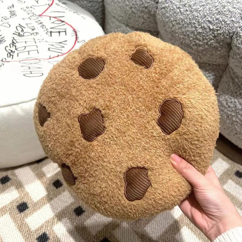 28CM Brutalist Cookie Throw Pillow Cookie Living Room Bedroom Decoration Plush Toy Gift To Friends