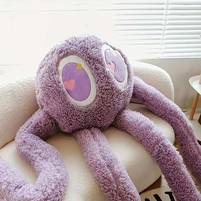 35.4-inch cute long-legged octopus doll pillow, stuffed animal comfort doll, plush toy cartoon decoration, birthday gift & holiday gift