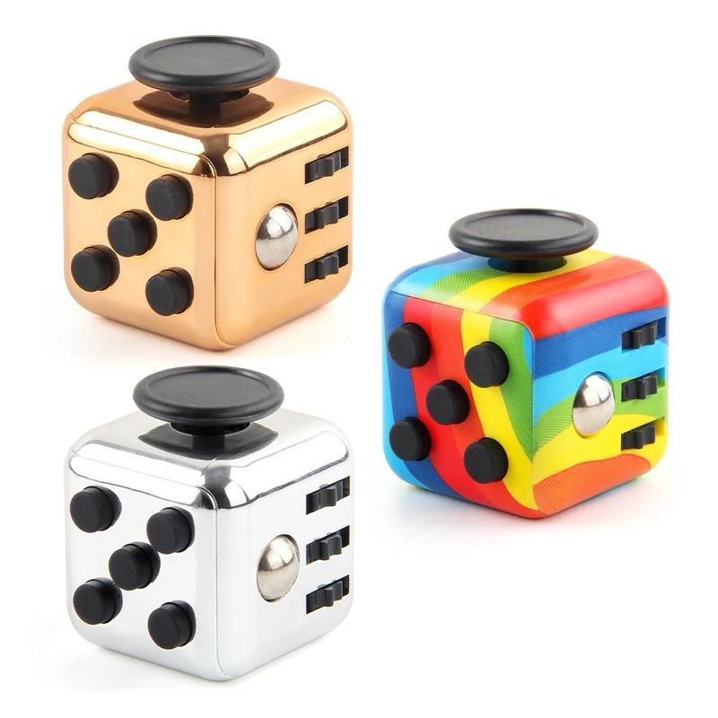 6 Sided Fidget Stress Relief Dice Toy - Perfect for Stress Relief