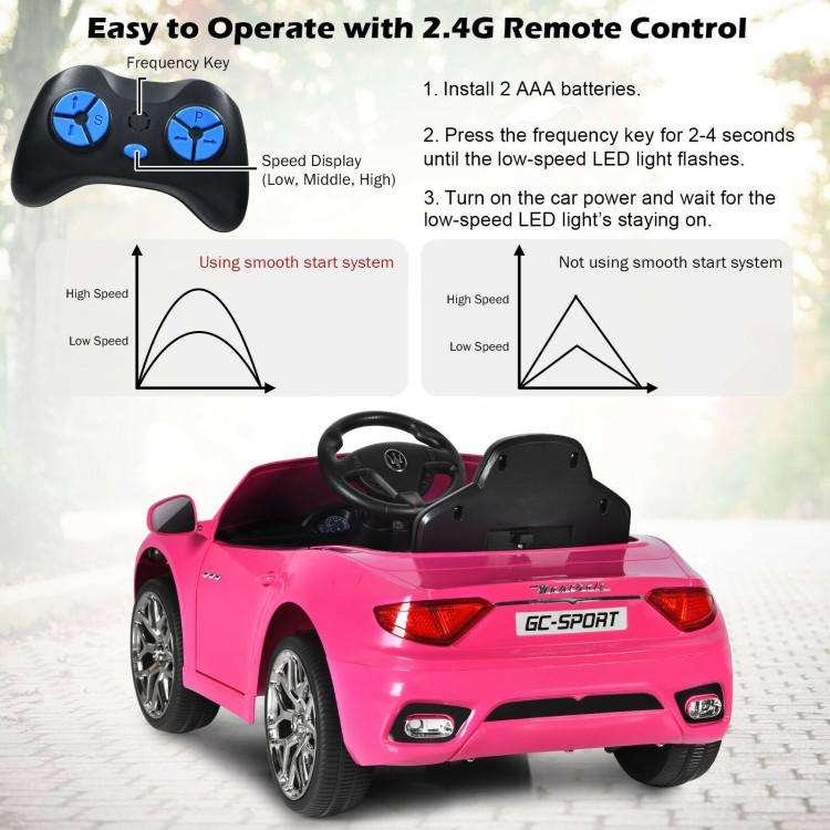 -12V Kids Ride-On Car with Remote Control and Lights