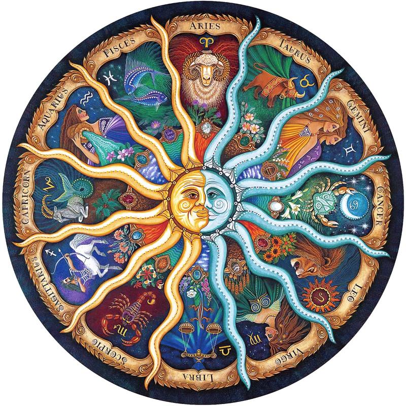 Zodiac Horoscope Puzzles for Adults 1000 Pieces Challenging Puzzle Perfect for Game Nights 1000Piece Jigsaw Puzzles for Kids, Family, Friends and Lovers, Finished Size 26.7