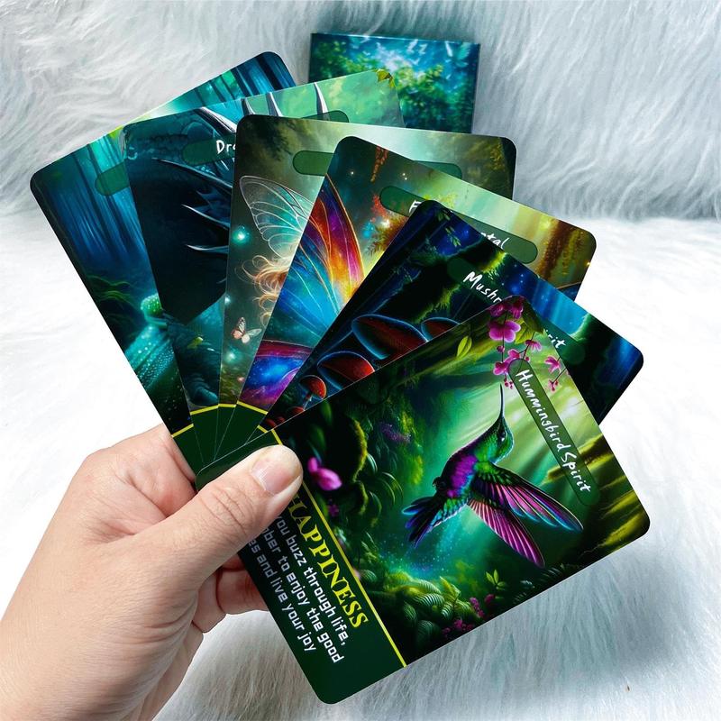 Spirits Oracle Cards, Whispering About The Nature of Forest Tarot Cards, rediscovering Forgotten Magic, and Understanding oneself and The Surrounding World(3.42