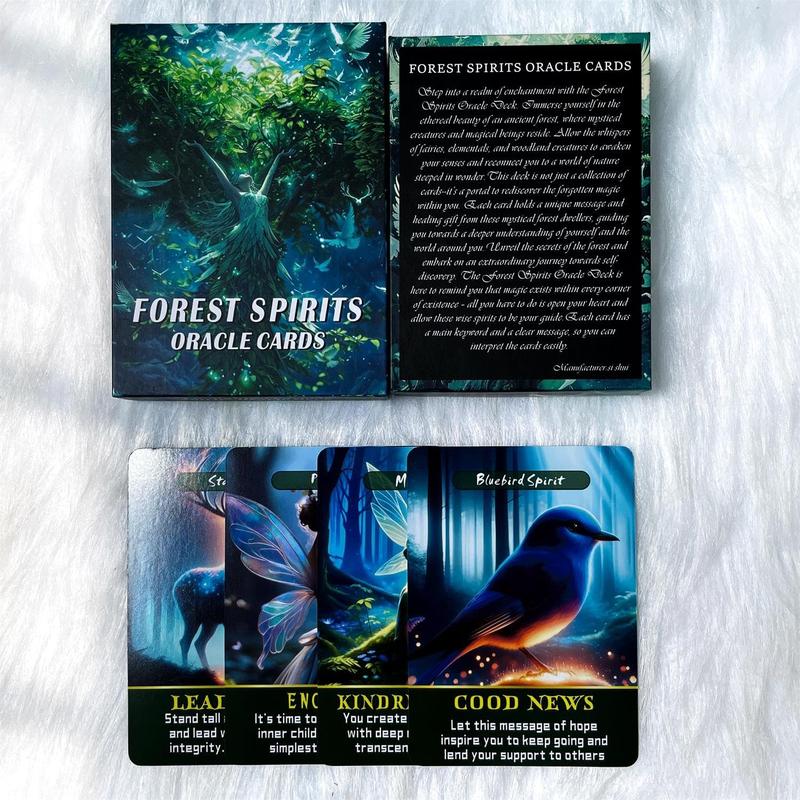 Spirits Oracle Cards, Whispering About The Nature of Forest Tarot Cards, rediscovering Forgotten Magic, and Understanding oneself and The Surrounding World(3.42