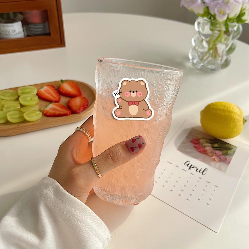 90pcs Cute Cartoon Bear Pattern Decorative Sticker, Self Adhesive Adorable Bear Stickers for Gift Bags Greeting Cards Gift Wrapping, Water Bottle Laptop, Notebook, Scrapbook & DIY Photo Album