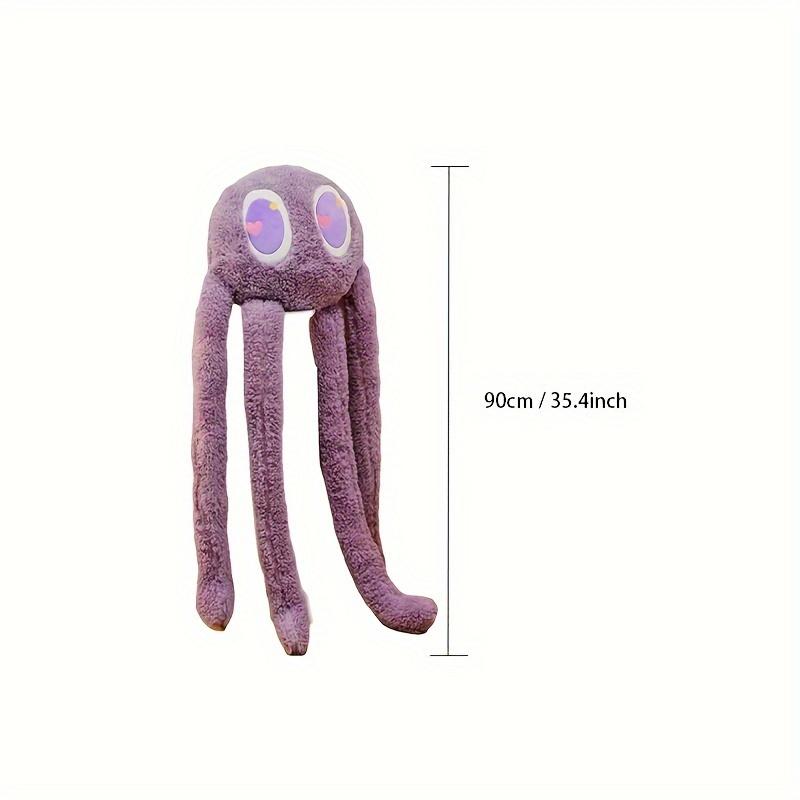 35.4-inch cute long-legged octopus doll pillow, stuffed animal comfort doll, plush toy cartoon decoration, birthday gift & holiday gift