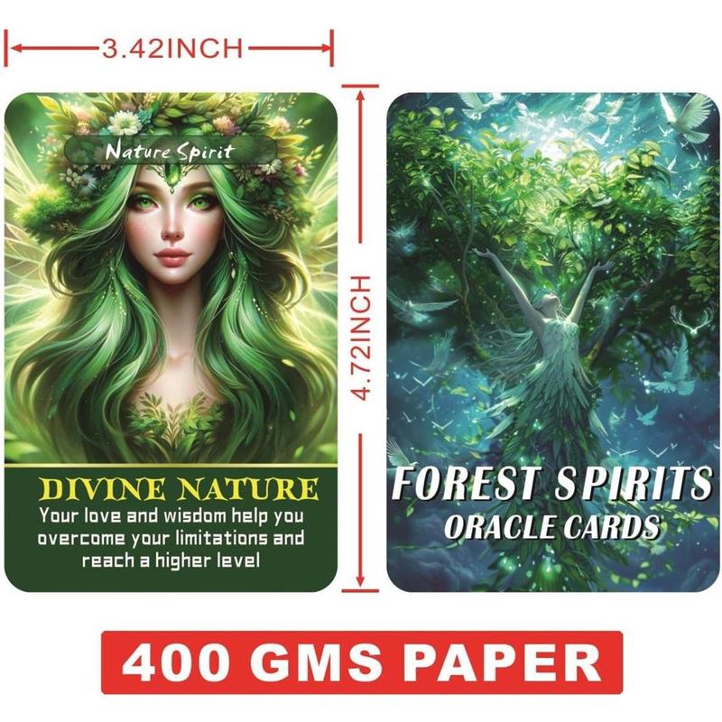 Spirits Oracle Cards, Whispering About The Nature of Forest Tarot Cards, rediscovering Forgotten Magic, and Understanding oneself and The Surrounding World(3.42