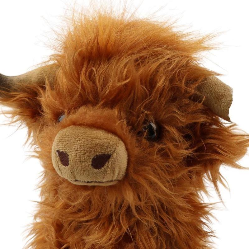 Summer Highland Cow Plush Toy, Simulation Stuffed Toy, Fluffy Toy, Animals Decoration Toy, Cute Stocking Stuffers, Home Decorative Ornament Toy, Best Gifts, Birthday Gift