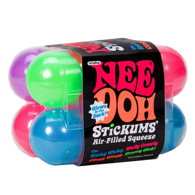 Schylling NeeDoh Teenie Gobs of Globs - Sensory Fidget Toy - 18 Mini Groovy Globs - Ages 3 to Adult nee doh  gumdrop