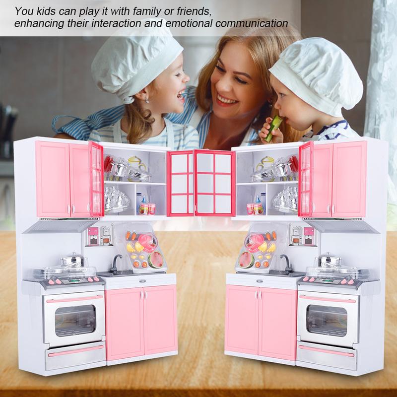 Mini Kitchen Pretend Role Play Toy Set Funny Kitchenware Playing House Gifts for children Girls