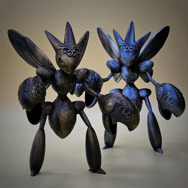 Scizor 3d Printed Pokemon Statue Figurine