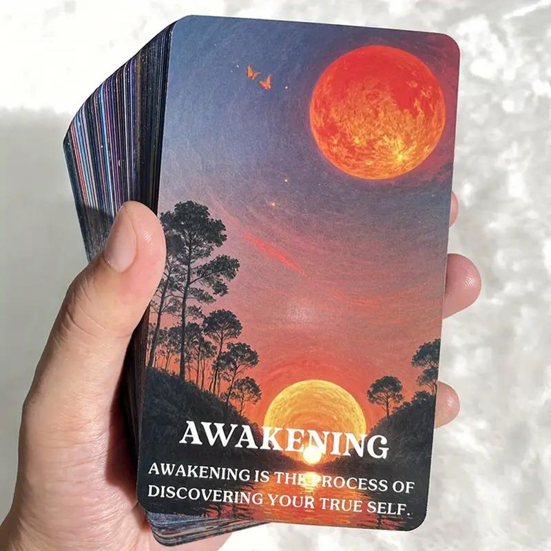 Cosmic Energy Oracle Cards: 54 Oracle Card deck with keywords, divination tool for oracle reading, psychic reading, fortune, spiritual, tarot card deck