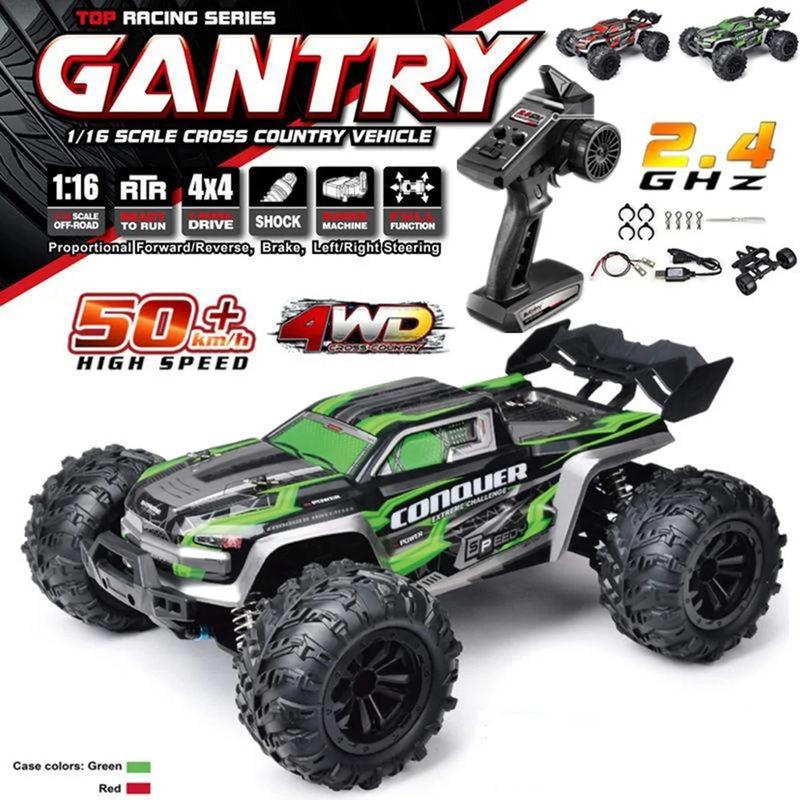 2024 New 1:16 Scale Large RC Cars 50km h High Speed RC Cars Toys for Boys Remote Control Car 2.4G 4WD Off Road Monster Truck