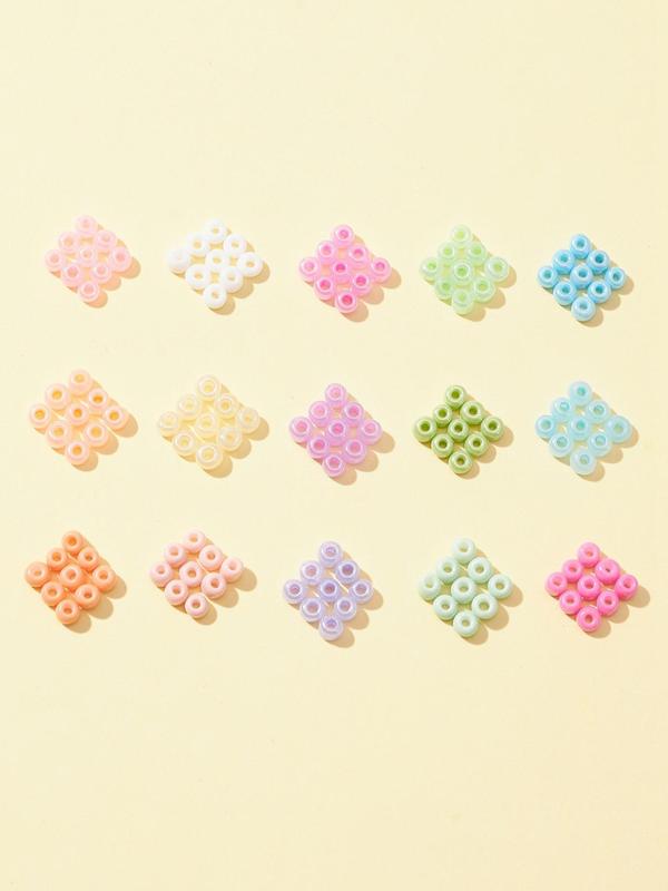 1 Box 15 Style 8 0 Mixed Color Round Glass Seed Bead, DIY Jewelry Making Tool Accessories For Bracelet Necklace