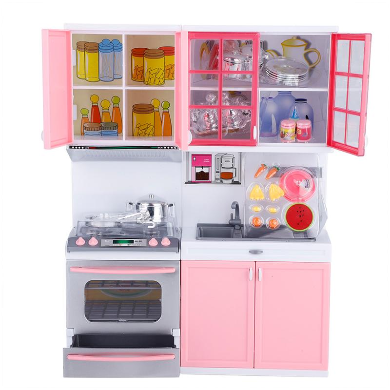 Mini Kitchen Pretend Role Play Toy Set Funny Kitchenware Playing House Gifts for children Girls