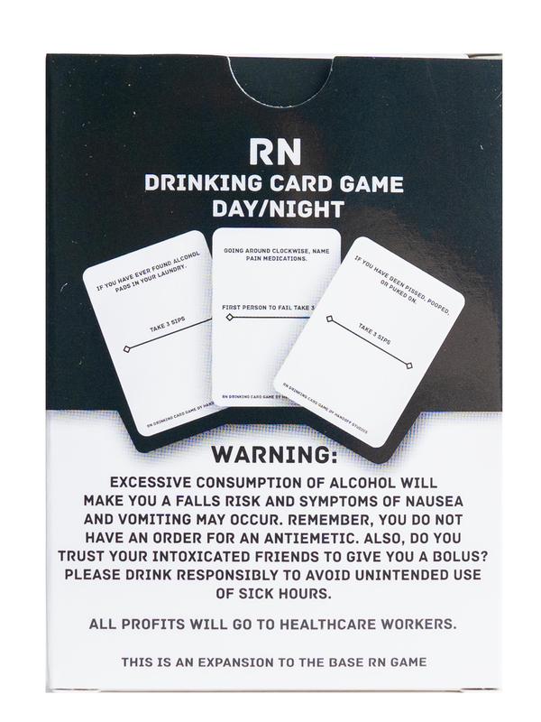 RN Drinking Card Game Day & Night Shift Expansion Pack - Additional Cards to Give a Fun Twist to the Base Game