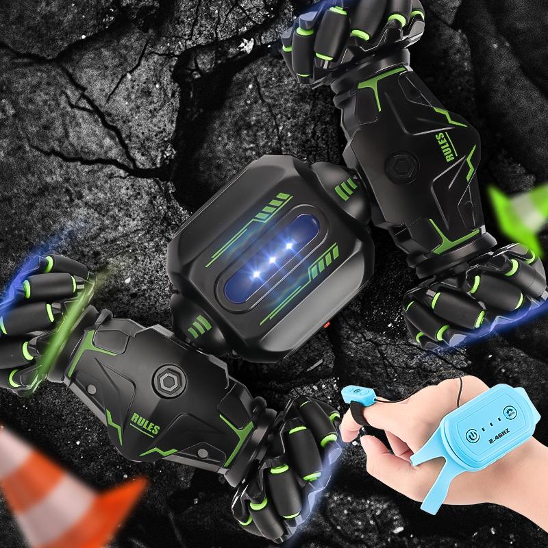 4WD 2.4G RC Car Radio Remote Control Stunt Car Gesture Induction Twisting Off-Road Vehicle Electric Drift Toy High Speed RC Car Toys