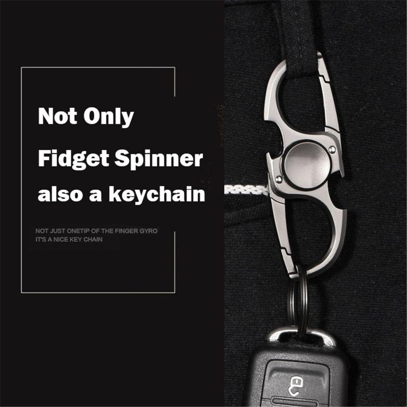 Finger Spinner Fidget Hand Spinner Anti-Anxiety Toy Relieves Stress Finger Spinner Ketchain Bottle Opener EDC Adult Kids Boy Toy