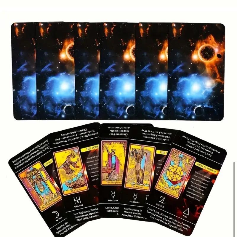 Tarot for Beginners Pocket Size Deck with 78 Illustrated Cards and Clear Meanings - Educational Game Set taro cards