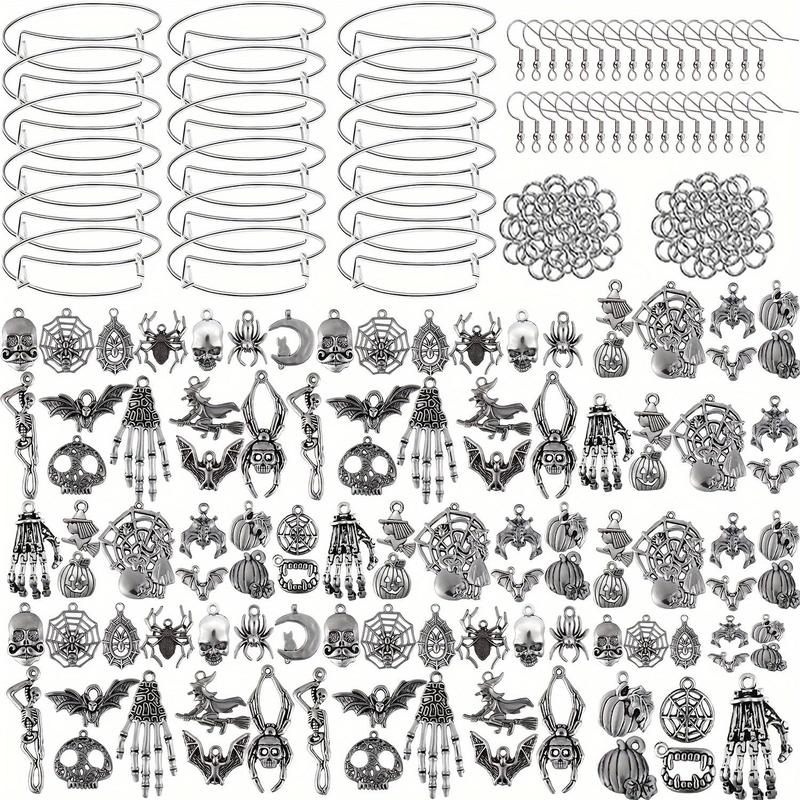 Holiday Themed DIY Jewelry Making Kit, 110pcs set DIY Jewelry Making Supplies for Women & Teenager, Suitable for Accessories & Gift Making