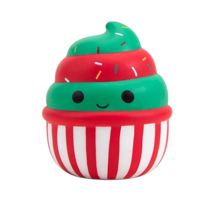 Squishmallows Plush 8 inch Green and White Christmas Cupcake - Childs Ultra Soft Stuffed Animal Toy