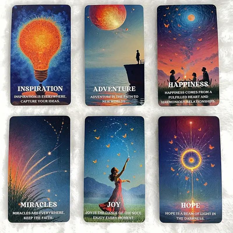 Cosmic Energy Oracle Cards: 54 Oracle Card deck with keywords, divination tool for oracle reading, psychic reading, fortune, spiritual, tarot card deck