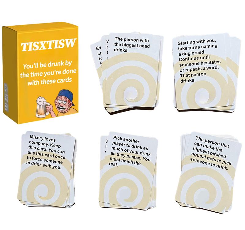 These cards will make sure you're drinking: perfect for the dinner table, home. Christmas Party Game Night Fun Adult Party