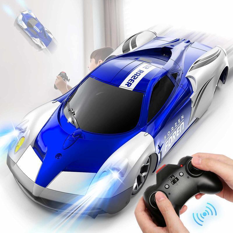 Fancy Fantastic Good Quality USB Charge Remote-Controlled Wall-Climbing Car with Climbing and Floor Modes, Blue