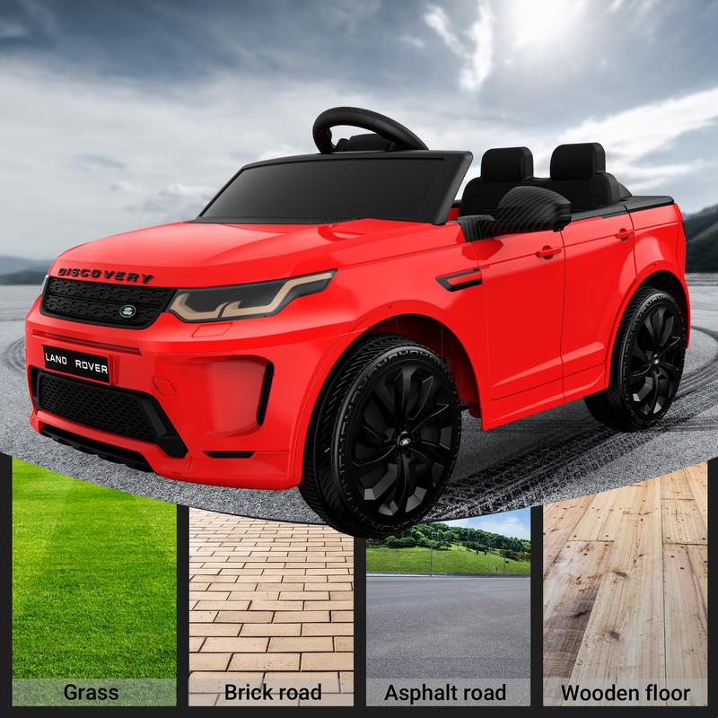 ANPABO 12V Land Rover Licensed Kids Electric Car with Remote Control, Music Player, LED Light, 1 Seater , Ideal Gift for Boys and Girls